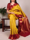 Ynf8002 Poly Cotton Zari Weaving Work Saree Wholesale Suppliers In Mumbai